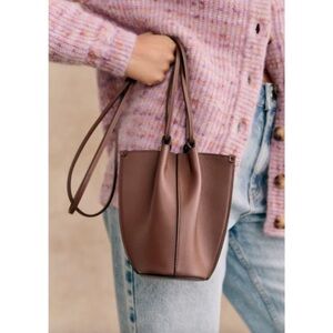 Sezane Nano Romie Bag Smooth Chocolate